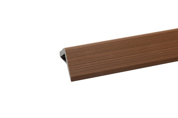 Уголок торцевой Ecodecking Скай коэкструзия 45х45х3000 Тик купить в Сергиевом Посаде