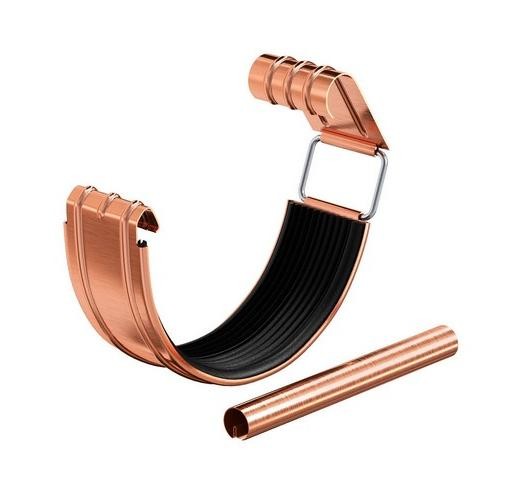 Водосток Aquasistem, система 125x90 - Соединитель желоба с уплотнителем медный купить в Сергиевом Посаде