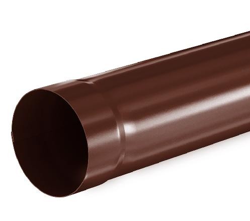 Водосток Aquasistem, система 125x90 - Труба водосточная 1.00м RAL 8017 Коричневый купить в Сергиевом Посаде