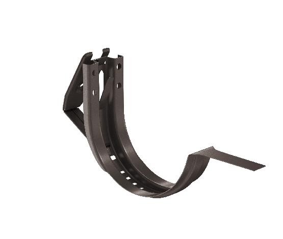 Водосток Aquasistem, система 125x90 - Крюк крепления желоба короткий регулируемый RR 32 Тёмно-Коричневый купить в Сергиевом Посаде