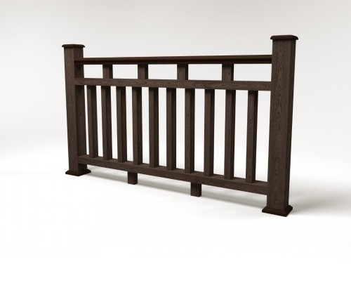 Ограждение из ДПК FG8 венге купить в Сергиевом Посаде