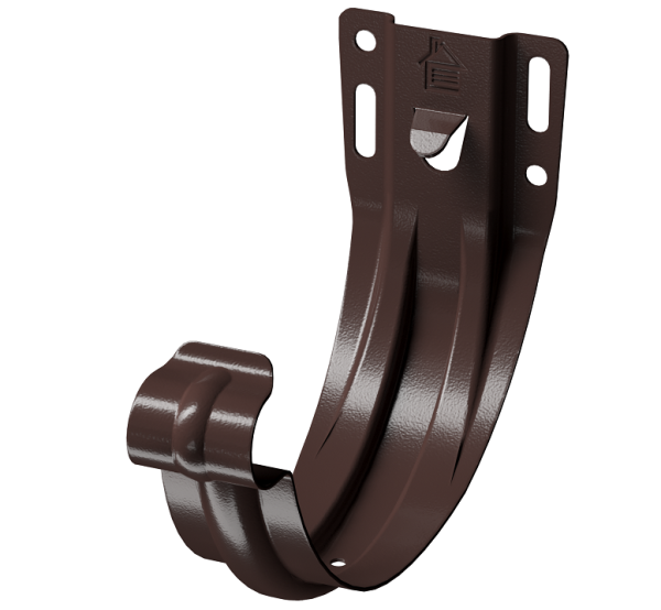 Карнизный кронштейн (штампованный) D125Döcke STAL PREMIUM Шоколад, (RAL 8019) купить в Сергиевом Посаде