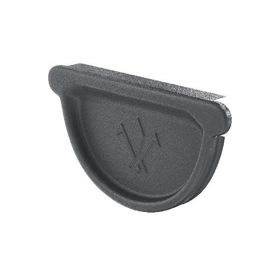 Водосток Aquasistem, Система 150/100 - Заглушка желоба универсальная с резиновым уплотнителем RR 23 Маренго matt купить в Сергиевом Посаде