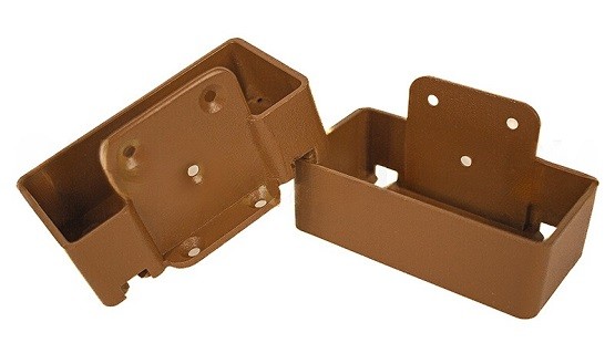 Крепление перил прямое из алюминия GardenParkett Орех купить в Сергиевом Посаде