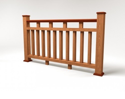 Ограждение из ДПК FG8 терракот купить в Сергиевом Посаде