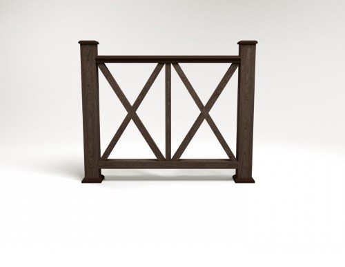 Ограждение из ДПК FG7 венге купить в Сергиевом Посаде