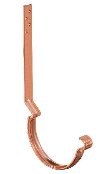 Водосток Aquasistem, система 150/100 - Крюк крепления желоба удлиненный (усиленный) медный купить в Сергиевом Посаде