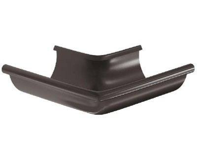 Водосток Aquasistem, система 150/100 -  Угол желоба, наружный 90° RR 32 Тёмно Коричневый